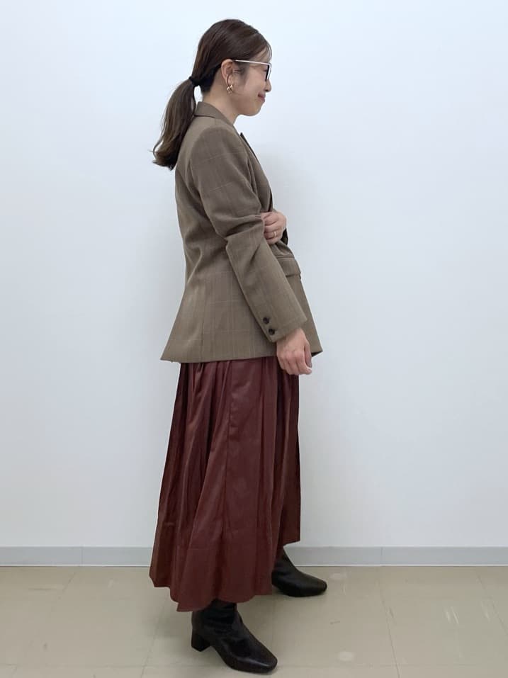 Akiさんの「OPAQUE.CLIP｜ケーブルハーフスリーブニット【UVケア／洗濯機OK】《6col／S～LL》」を使ったコーディネート