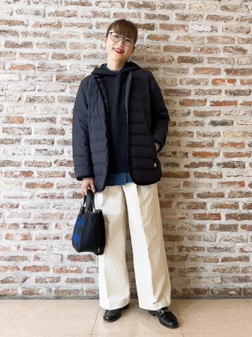Yasucoさんの「Dessin｜【撥水・2WAY】ミュラーダウンコートミドル丈」を使ったコーディネート