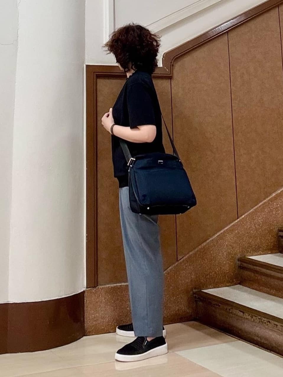 のぐみさんの「TAKEO KIKUCHI｜【抗菌防臭／5サイズ展開】ハイゲージポンチ Tシャツ」を使ったコーディネート