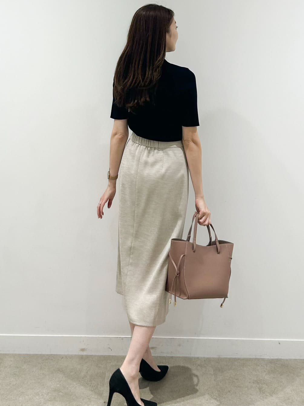 hayaseさんの「COUP DE CHANCE｜【手洗い可】衿付きニットトップス」を使ったコーディネート