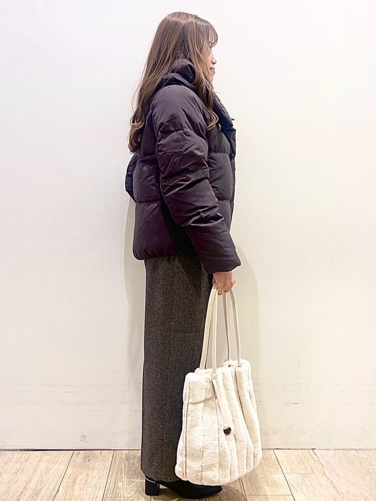 Ririさんの「index｜KAWADAダウンショートコート【撥水／洗濯機OK／静電気防止裏地】《XS～LL》」を使ったコーディネート