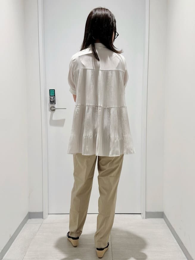 Fumikaさんの「grove｜【体型カバー】ラフに着たい　ティアードプリーツブラウス」を使ったコーディネート