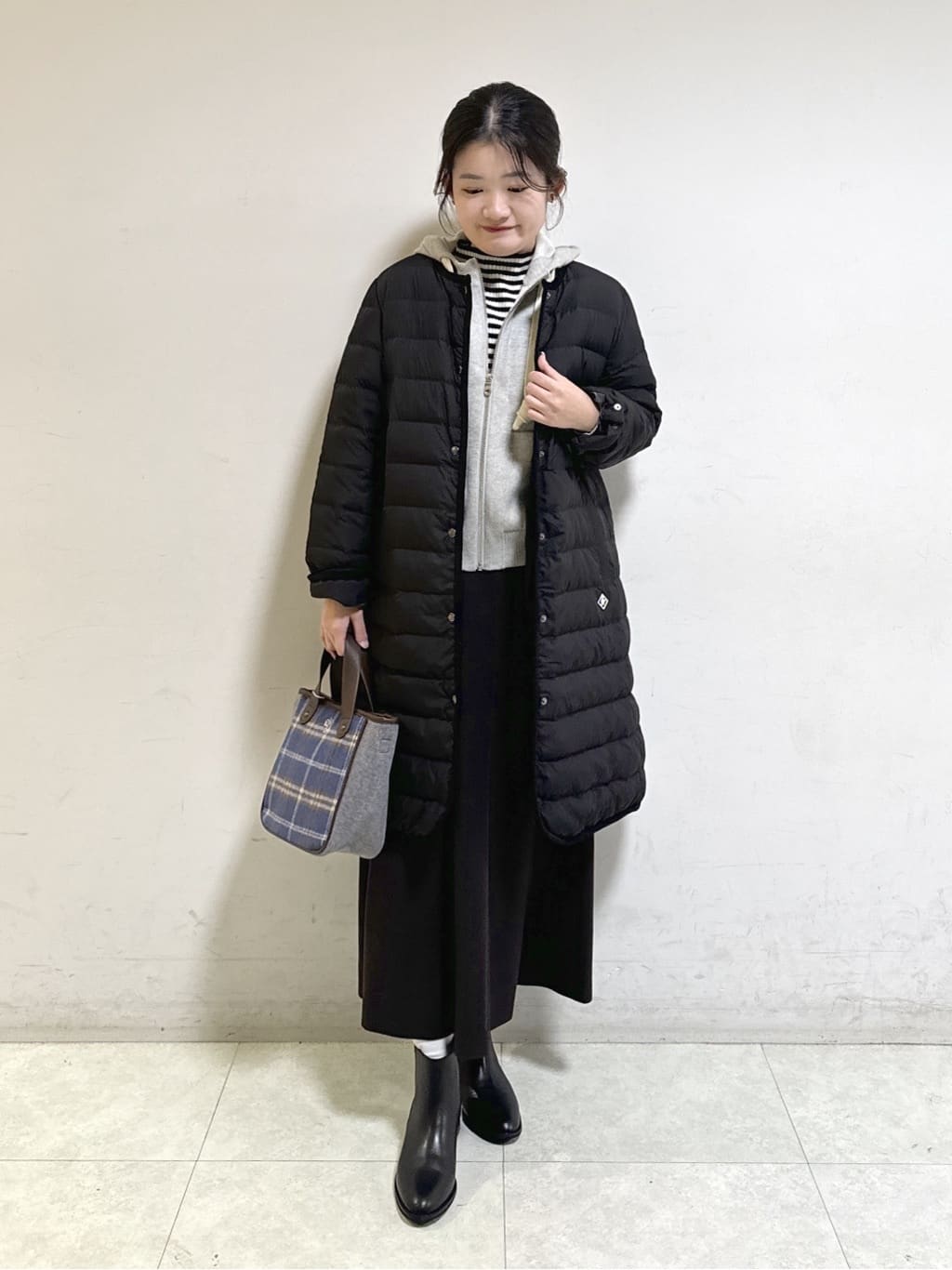 Harunaさんの「Dessin｜メルトンジャージフレアスカート」を使ったコーディネート