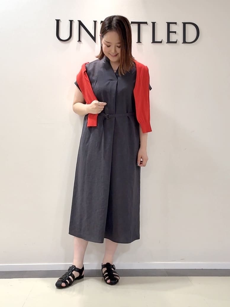 YUIさんの「UNTITLED｜【UV/はっ水】リラククールワンピース」を使ったコーディネート