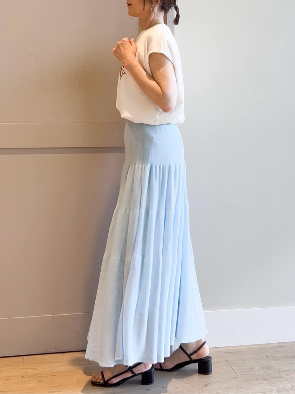 yamakoさんの「grove｜【Lee&times;grove別注】PRINT　SLEEVELESS T-SHIRTS」を使ったコーディネート