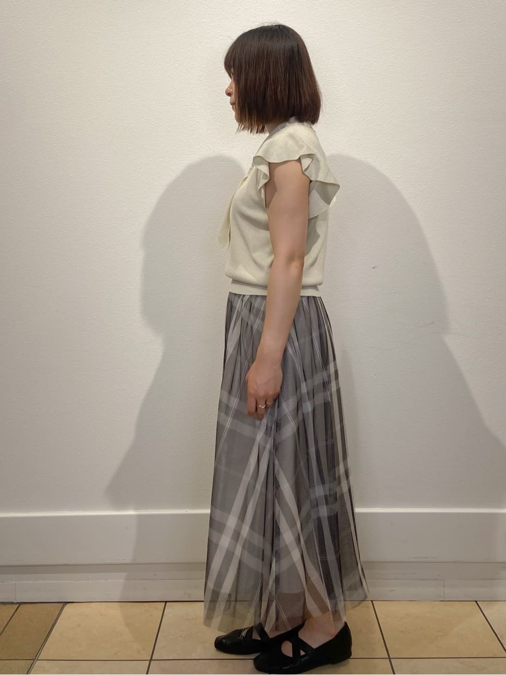 kimiさんの「index｜フレアスリーブボウタイニット【洗濯機洗い可／接触冷感／抗ピル】」を使ったコーディネート