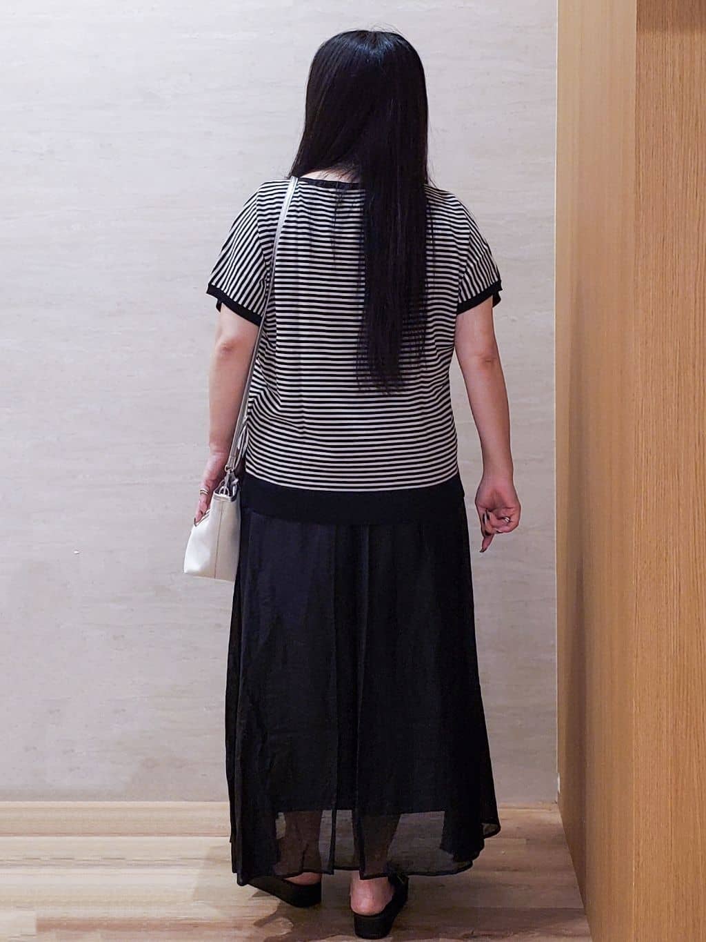 ちぃさんの「OPAQUE.CLIP｜《6色展開／S-LLサイズ》ドルマンスリーブニット【UV／接触冷感／洗濯機洗い可／抗ピル】」を使ったコーディネート