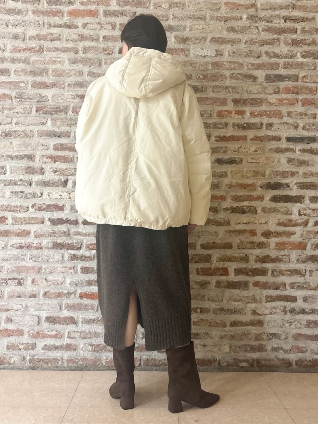 しばさんの「THE SHOP TK｜【ぎゅっとされているような暖かさ】撥水中綿ブルゾン」を使ったコーディネート