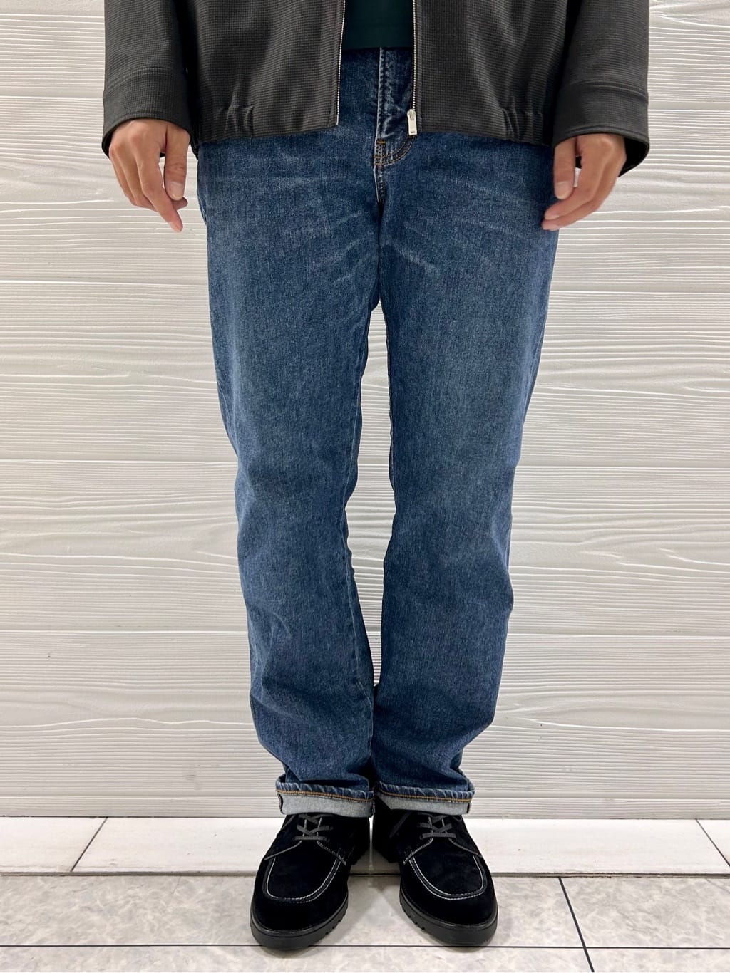 すーさんの「TAKEO KIKUCHI｜【モンスターストレッチ】日本製 ウォッシュド デニムパンツ」を使ったコーディネート