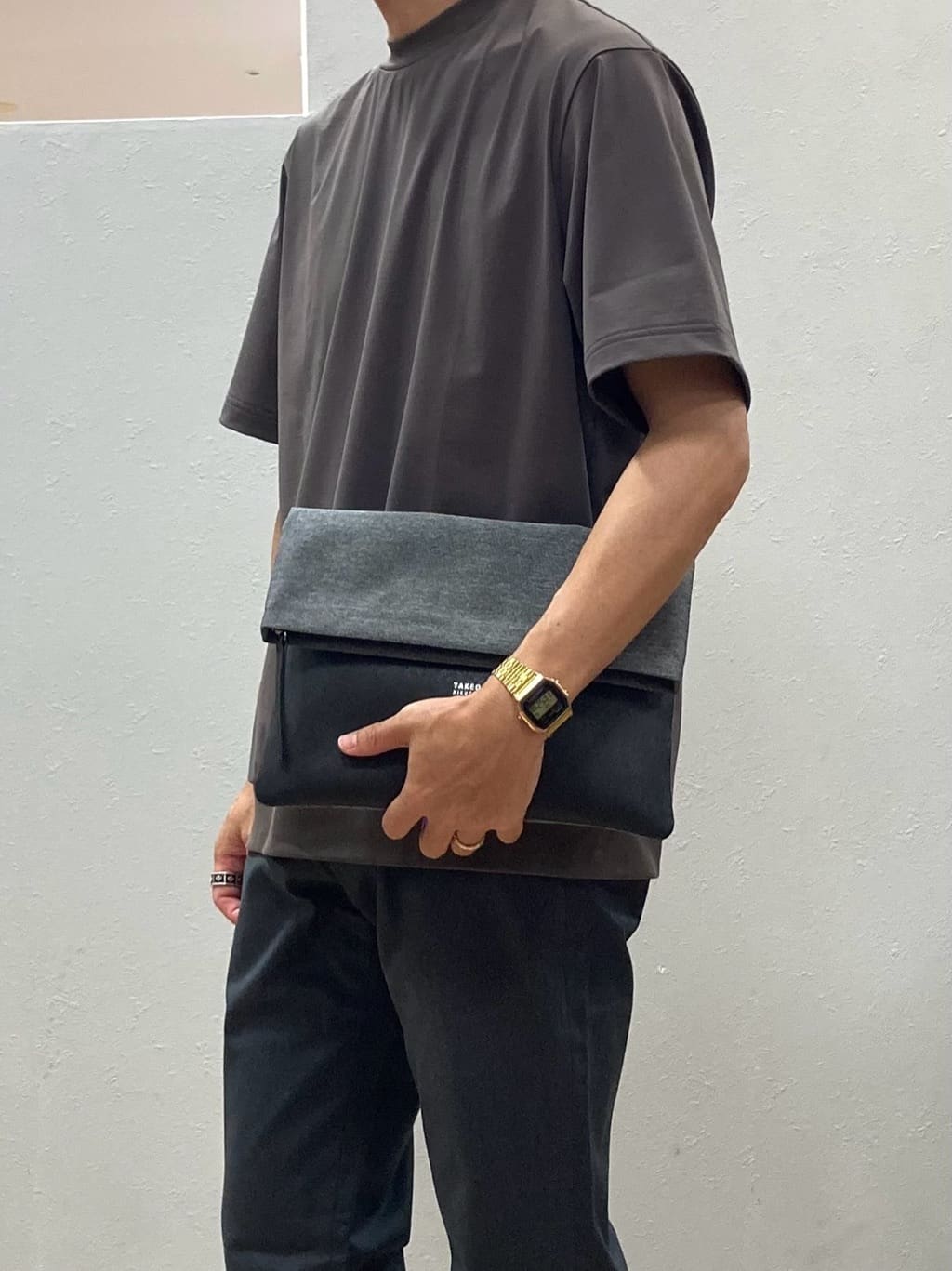 シュンさんの「TAKEO KIKUCHI｜【COOL CITY WEAR】テーラードTシャツ /接触冷感」を使ったコーディネート
