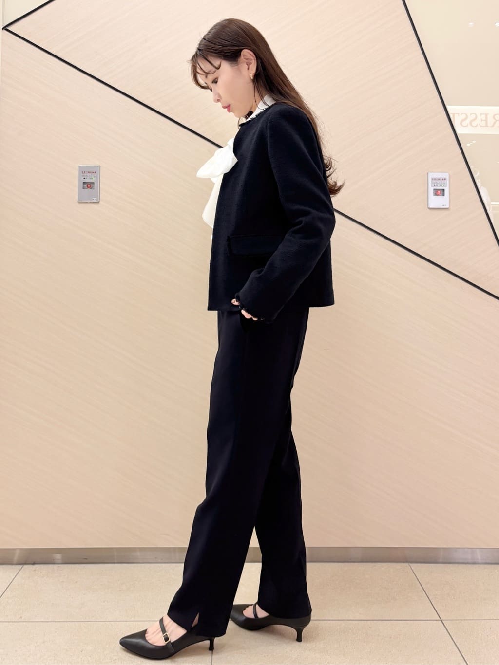 清水夏姫さんの「DRESSTERIOR｜【セレモニー】オケージョンツイードジャケット」を使ったコーディネート