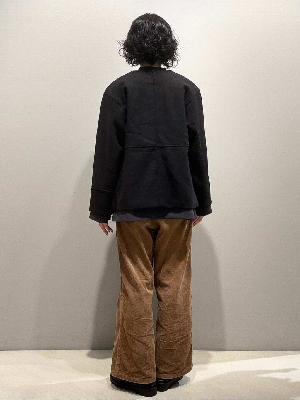 naoさんの「OPAQUE.CLIP｜ウールライクメルトンノーカラーコート【洗濯機洗い可】」を使ったコーディネート