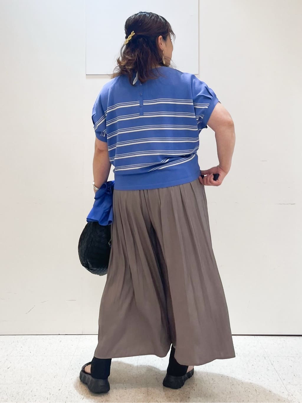 kimmyさんの「Reflect｜【ウエストゴム仕様／長く着られる◎】スカーチョパンツ」を使ったコーディネート