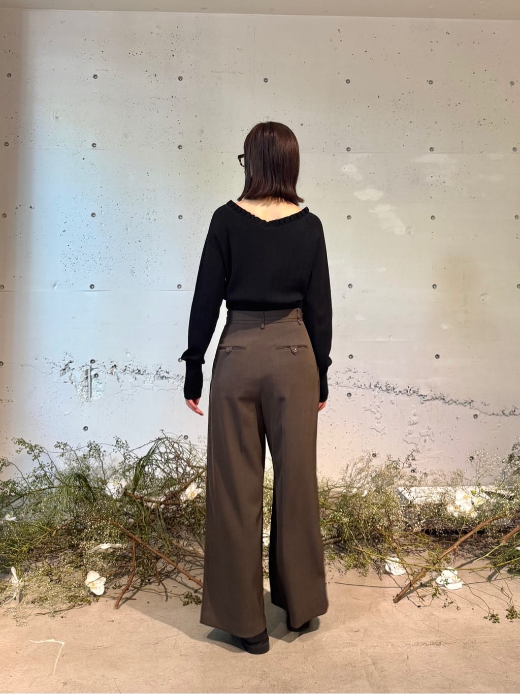 uchi__yamaさんの「CODE A｜frill design knit」を使ったコーディネート