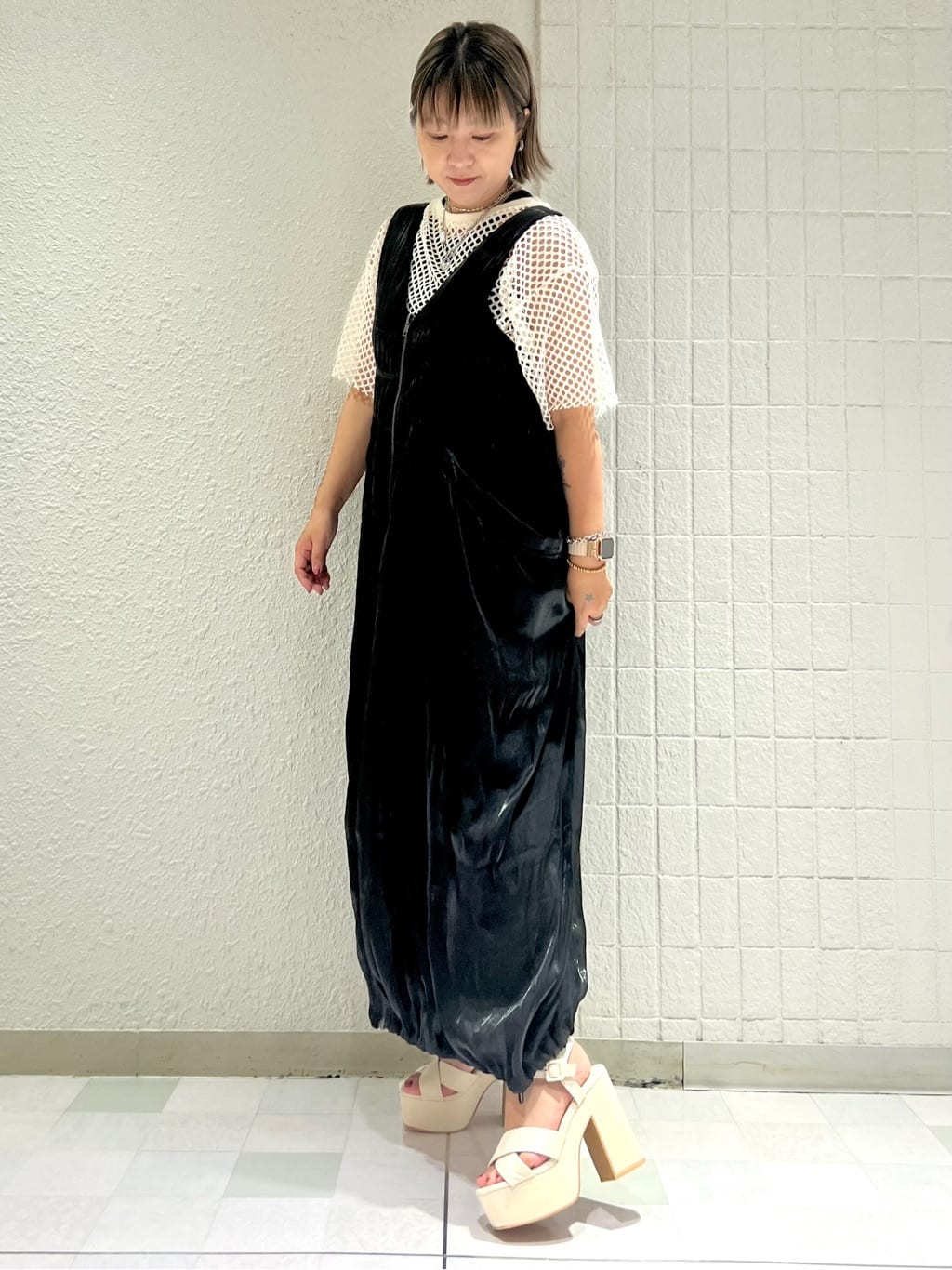 TAKAさんの「ESPERANZA｜ラク盛り厚底サンダルⅢ」を使ったコーディネート