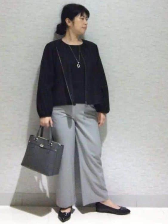 sakoさんの「Reflect｜【WEB先行カラーあり／手洗い可】ジョーゼットスリーブ&times;ニット」を使ったコーディネート