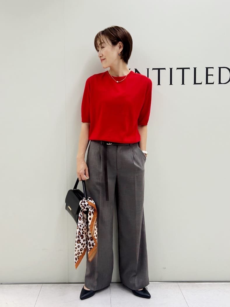Mikiさんの「UNTITLED｜【アンサンブル可/六分袖/洗える】ウールシルクニット」を使ったコーディネート