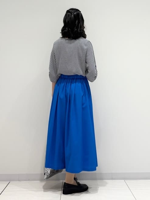 kayoさんの「INDIVI｜【UVケア／吸汗速乾】凹凸素材ねじり袖トップス」を使ったコーディネート