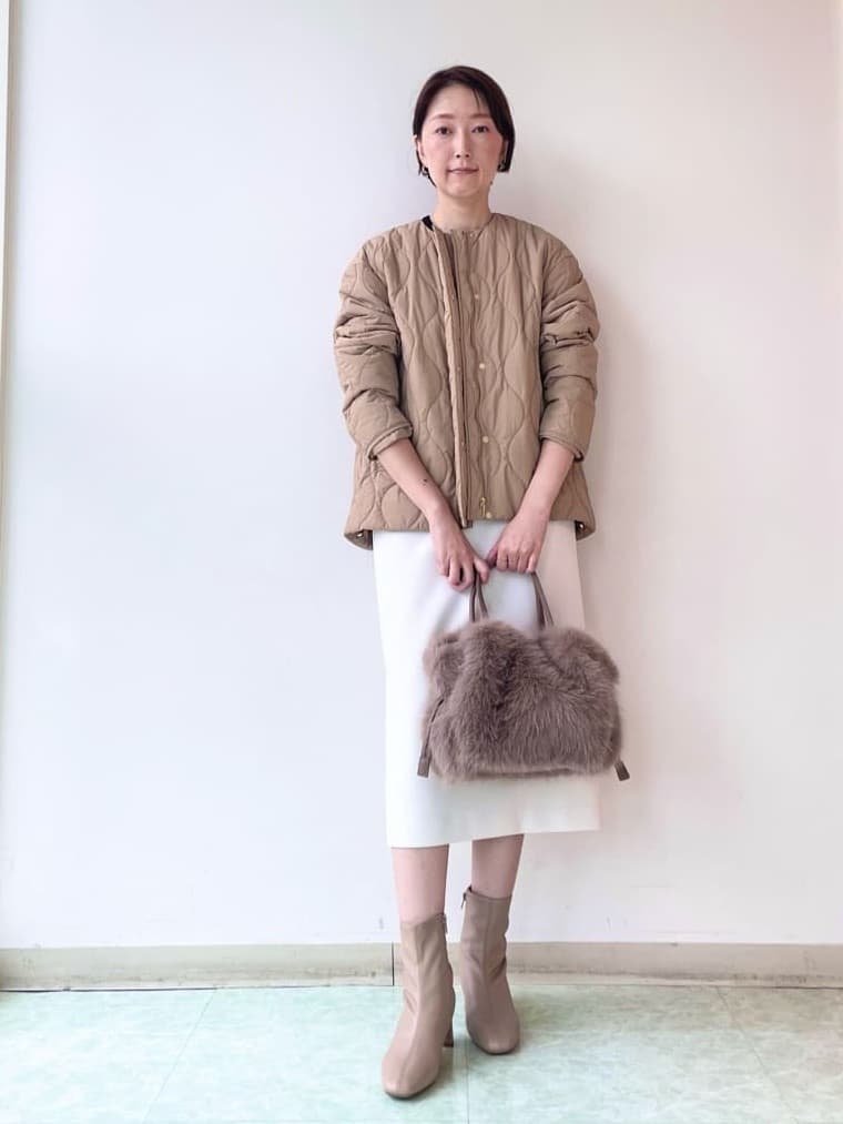 aliceさんの「UNTITLED｜【アンサンブル可/六分袖/洗える】ウールシルクニット」を使ったコーディネート