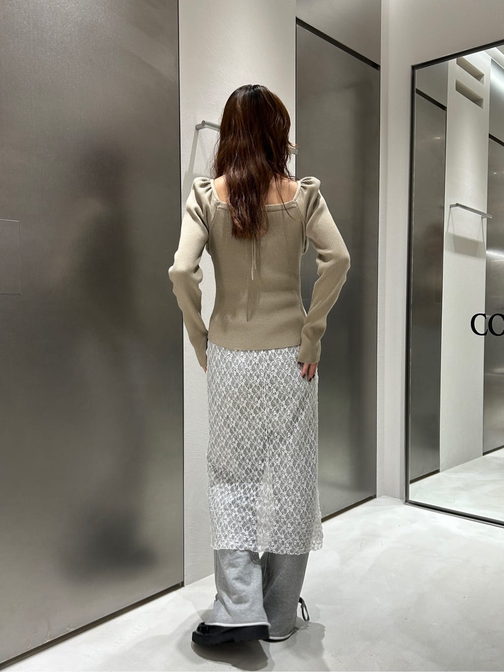 harunaさんの「CODE A｜femi gather rib knit」を使ったコーディネート