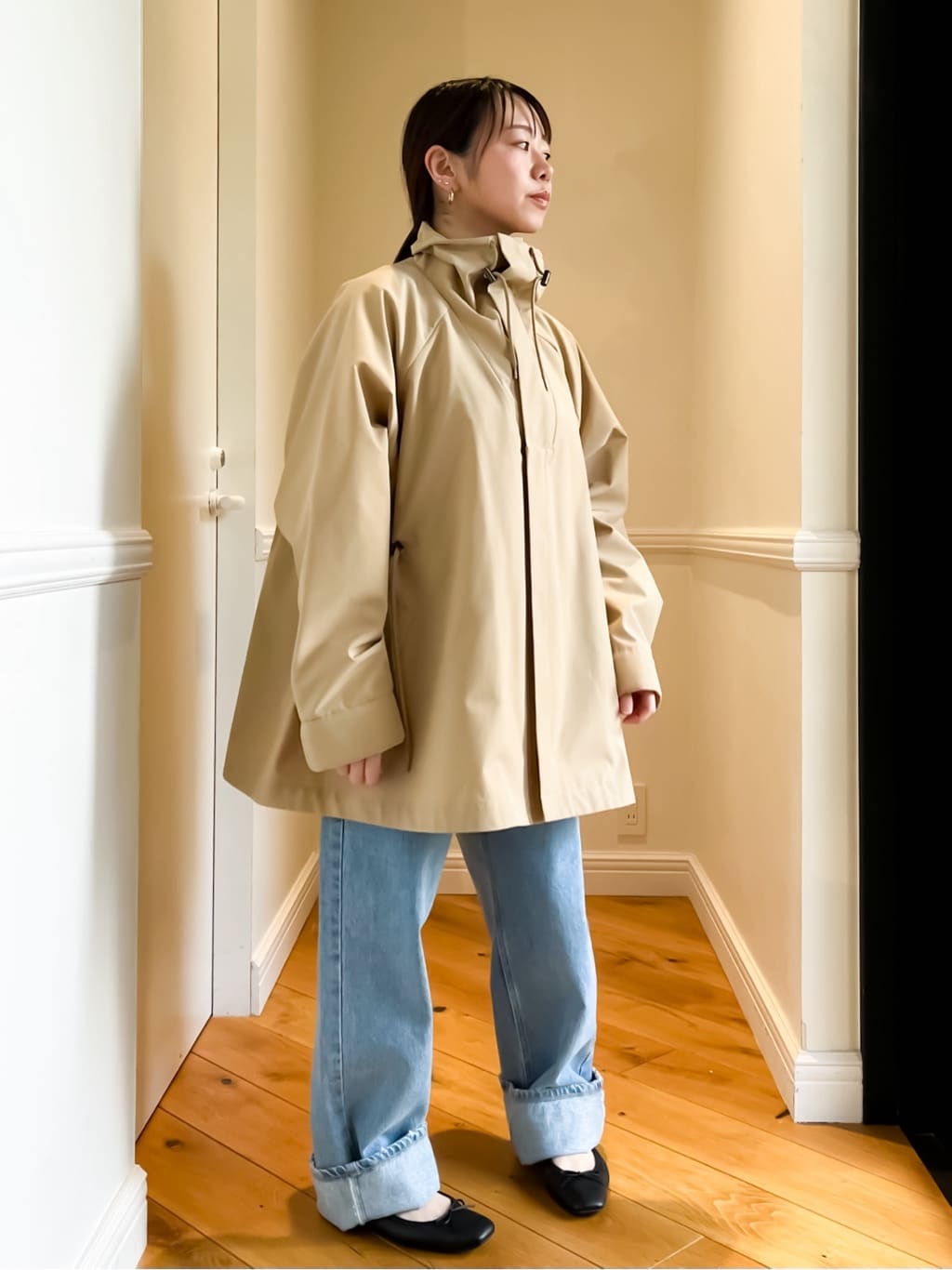 HOMMAさんの「DRESSTERIOR｜◆ソフトレザーバレエシューズ」を使ったコーディネート