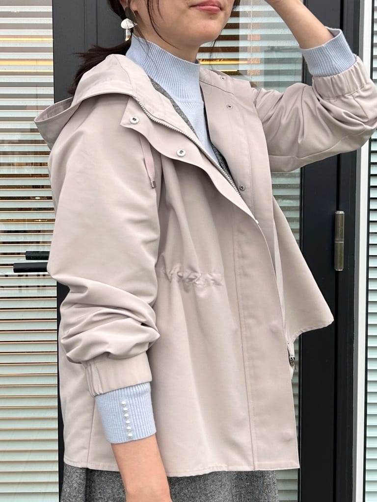 shinoさんの「Couture brooch｜【多機能・フェミニン】パール調リブニット」を使ったコーディネート
