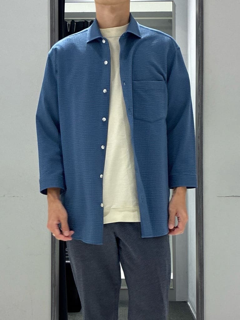 わいずみさんの「TAKEO KIKUCHI｜【抗菌防臭／5サイズ展開】ハイゲージポンチ Tシャツ」を使ったコーディネート