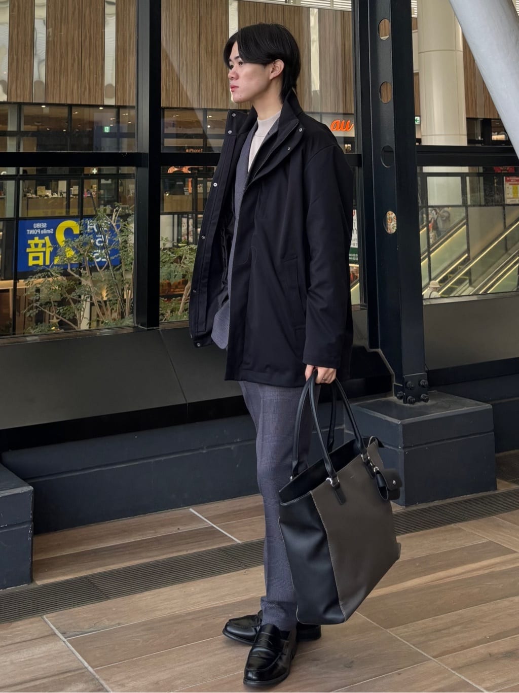 うらしーさんの「THE SHOP TK｜【3WAY】中綿ライナー付き カルゼコート　洗濯機OK/ON・OFF対応」を使ったコーディネート