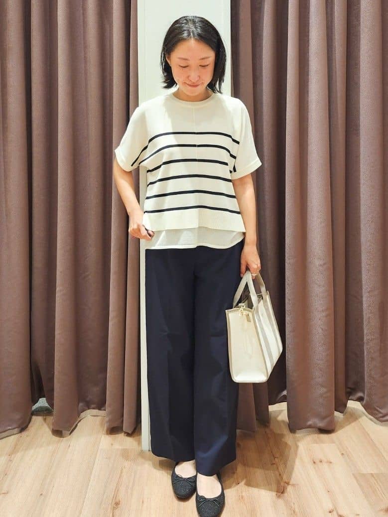 さくさんの「grove｜最終お値下げ！！【人間工学】つつまれフィットバレエシューズ （抗菌防臭加工裏地使用）」を使ったコーディネート