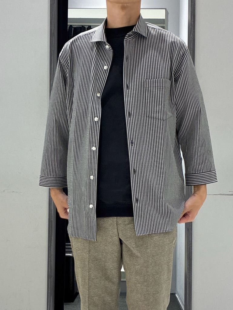 わいずみさんの「TAKEO KIKUCHI｜【抗菌防臭／5サイズ展開】ハイゲージポンチ Tシャツ」を使ったコーディネート