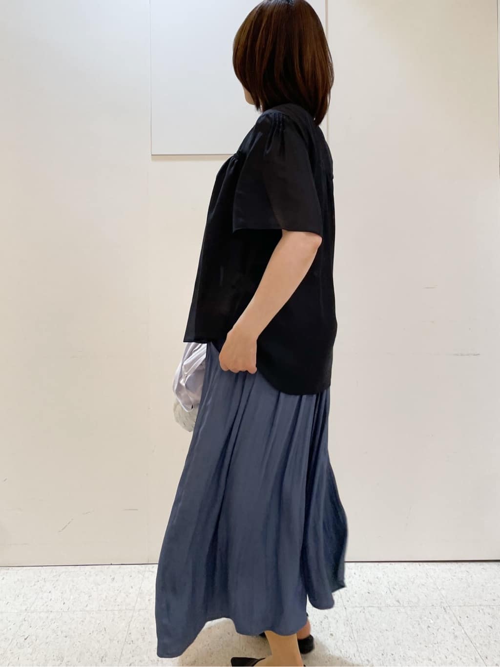めいさんの「Reflect｜【選べる5色◎／マシンウォッシュ可】シャーリングデザインブラウス」を使ったコーディネート