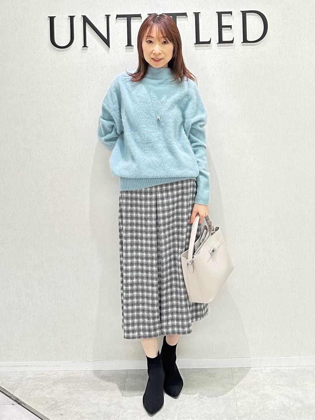 Miwaさんの「UNTITLED｜【大人な品格/ふわふわニット】フォックスカシミヤ コクーンニット」を使ったコーディネート