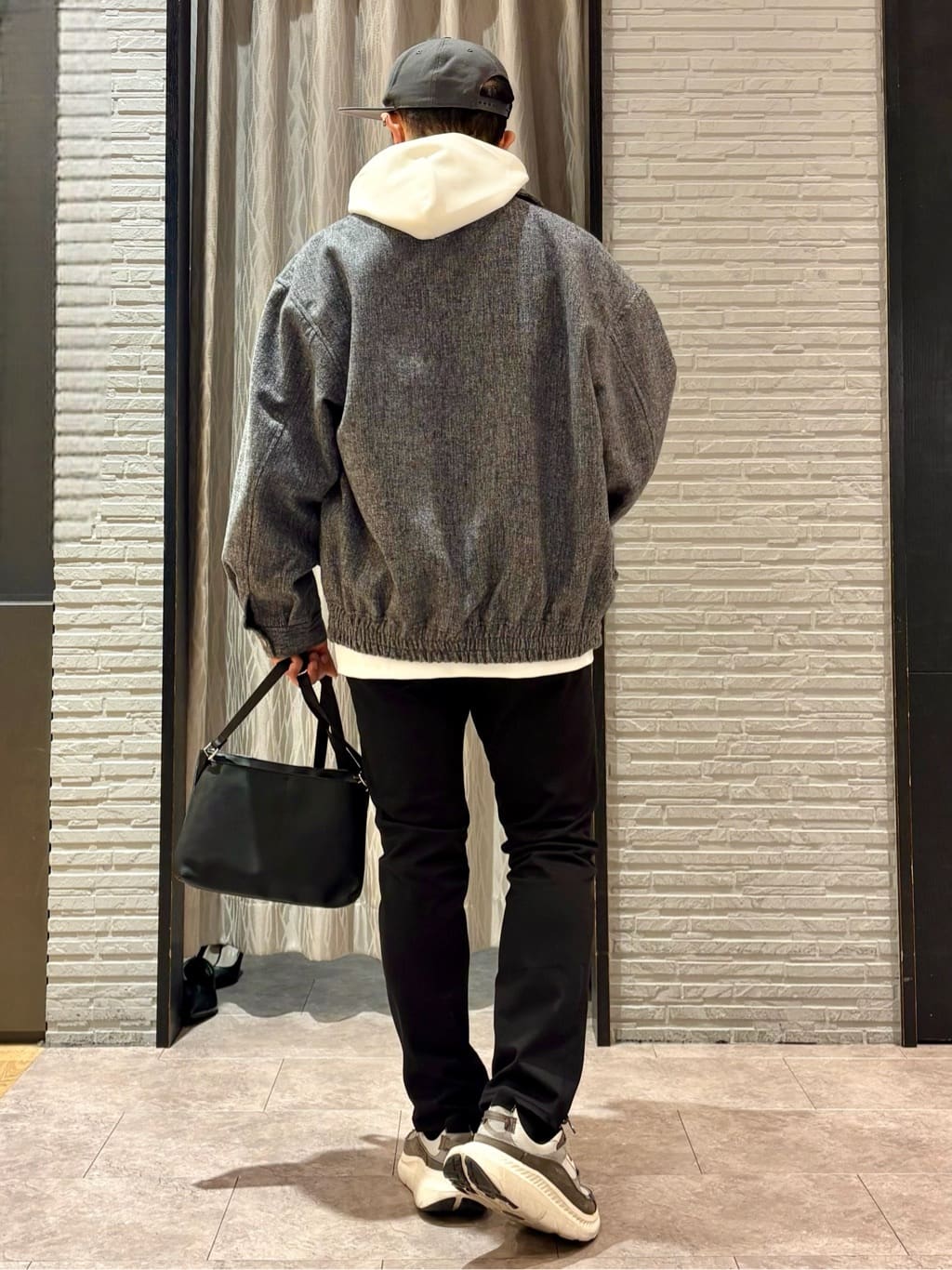 Pーyamaさんの「THE SHOP TK｜ツイードフライトビッグブルゾン 【洗濯機OK／セットアップ可】」を使ったコーディネート