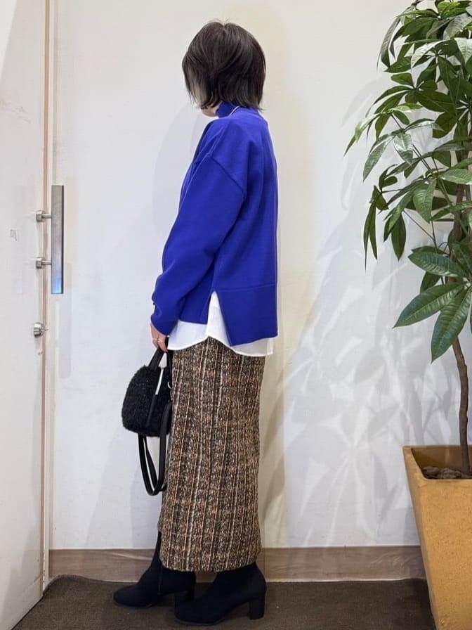 misakiさんの「SHOO･LA･RUE｜【2点セット/洗濯機可/S-LL】着回しがきく もちもちハイネックニット+裾シャツインナー」を使ったコーディネート