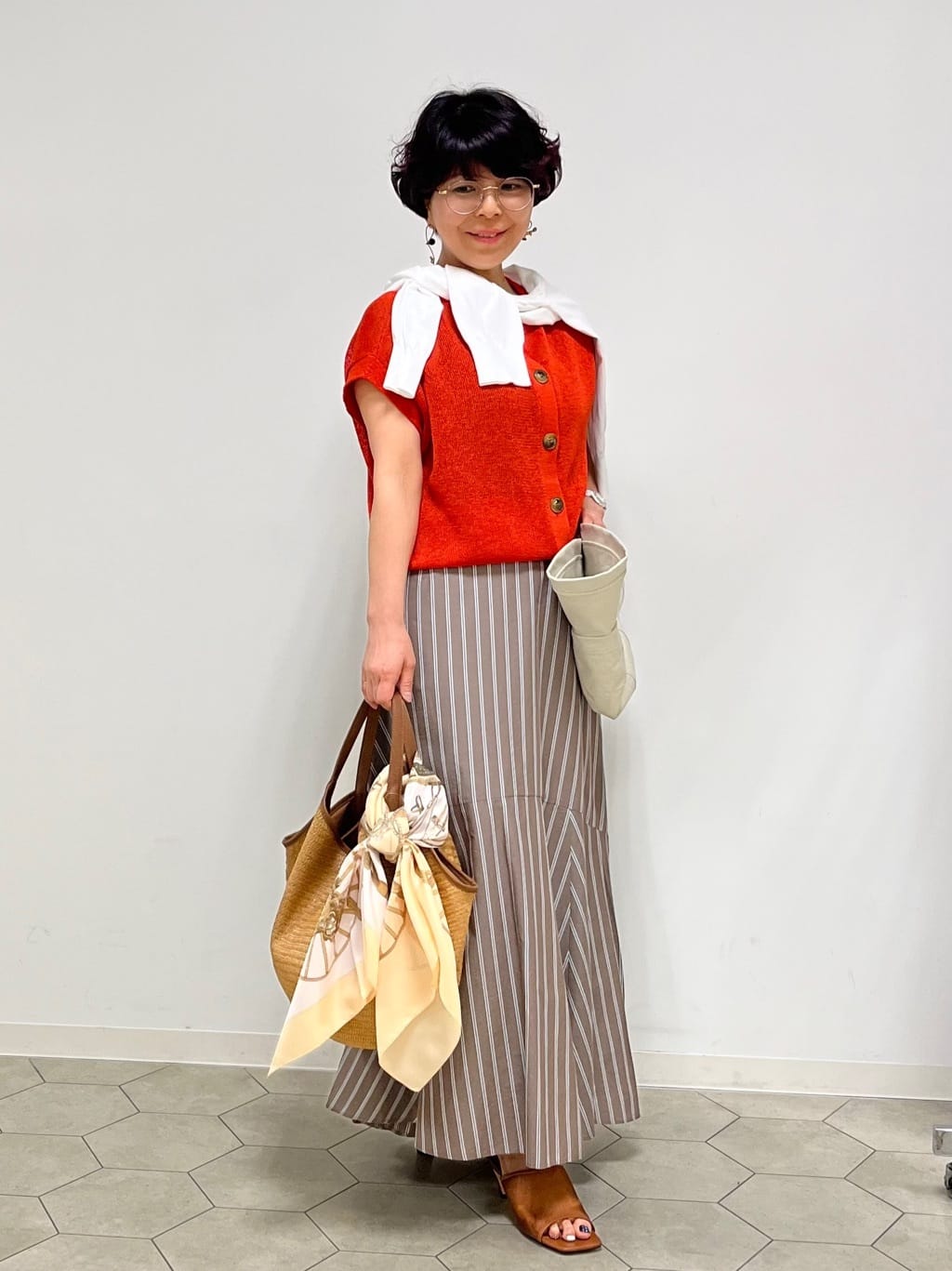 ushijimaさんの「UNTITLED｜【遮熱・UVカット・ウォッシャブル】つば広HAT」を使ったコーディネート