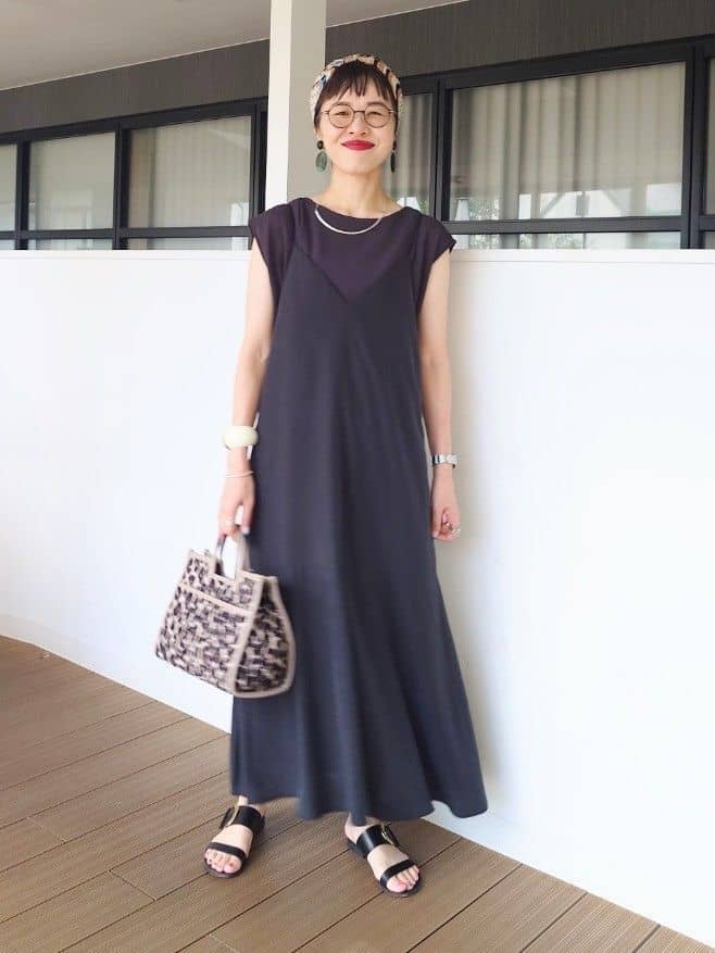 MUTSUKOさんの「UNTITLED｜【ジャージ素材】インナードッキングシアーカットソー」を使ったコーディネート