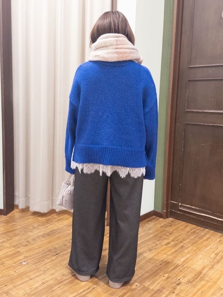 みかりん さんの「SHOO･LA･RUE｜【高レビュー】デニム見え 裏起毛ワイドパンツ」を使ったコーディネート