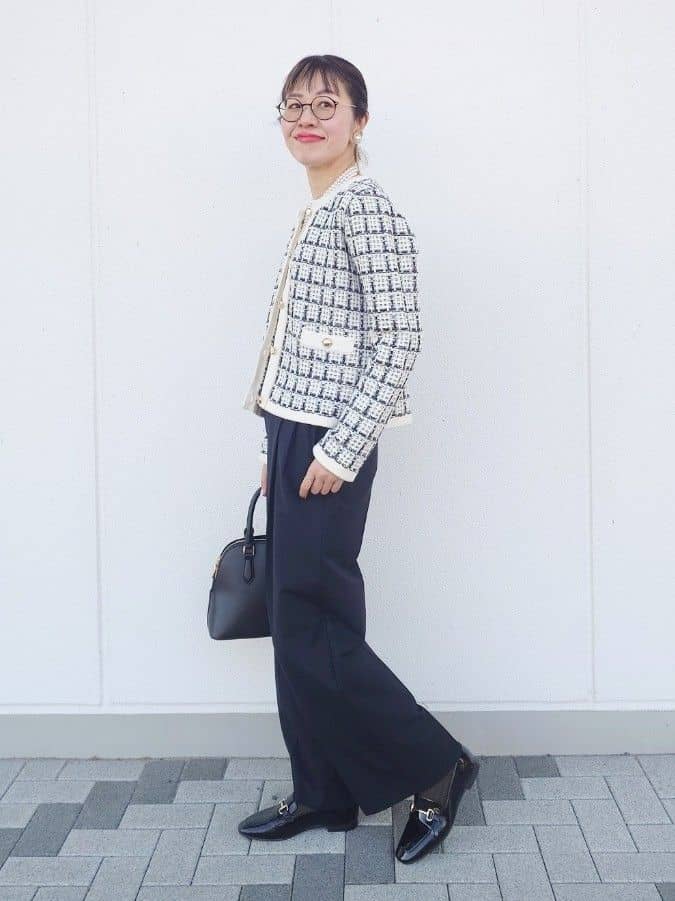 MUTSUKOさんの「UNTITLED｜【TORRAZZO DONNA】ツイードコットンカーディガン」を使ったコーディネート