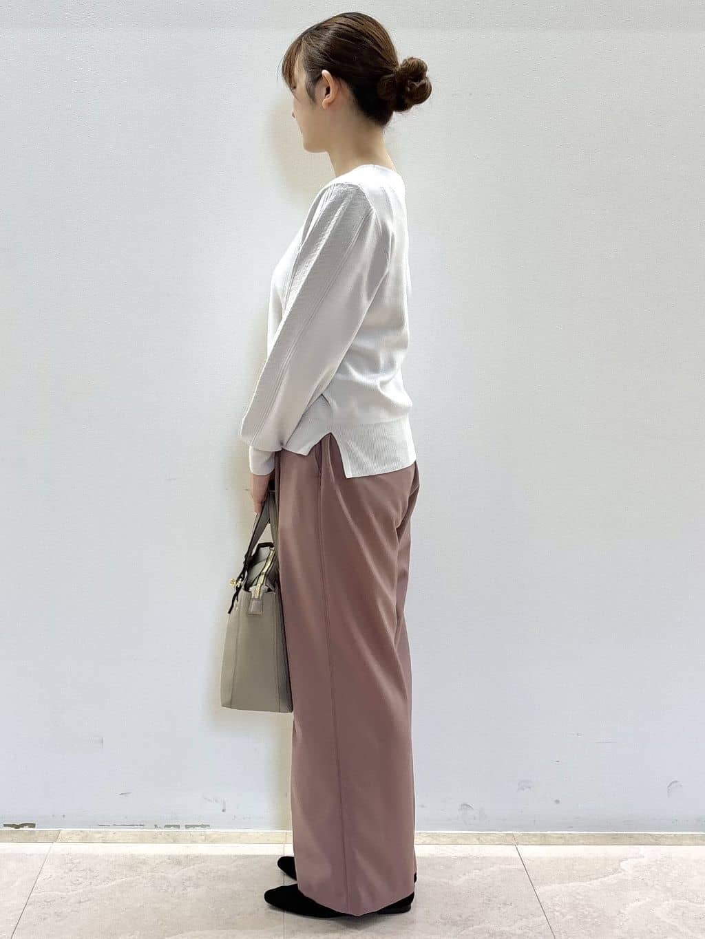 Satoさんの「Reflect｜【選べる6色／長く着られる◎】ボートネックニット」を使ったコーディネート