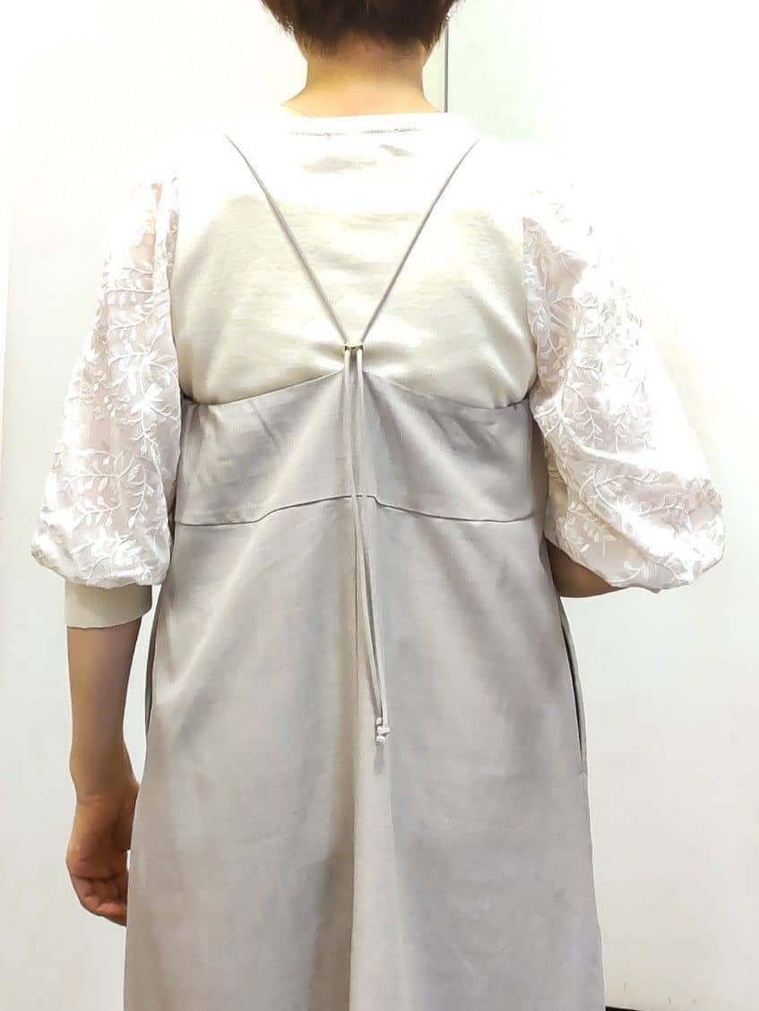 やまちゃんさんの「grove｜【カセット服】洗えるAラインキャミワンピース」を使ったコーディネート