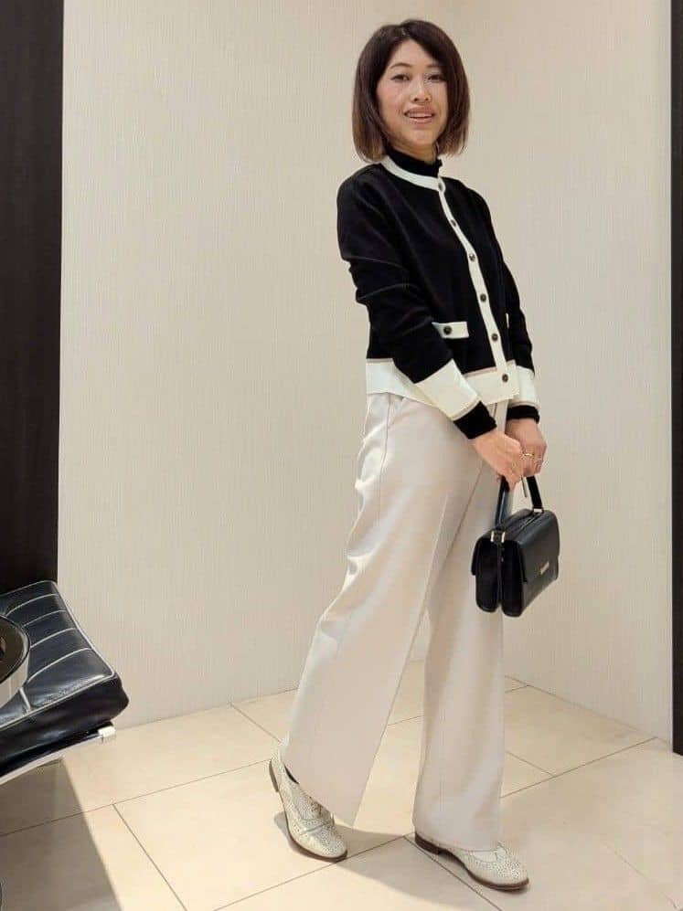 u-macoさんの「UNTITLED｜【アンサンブル可/ジャケット風】ウールミラノリブカーディガン」を使ったコーディネート