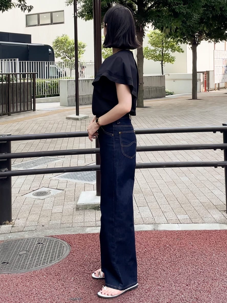 NATSUMIさんの「grove｜【Lee&times;grove別注】WIDE DENIM PANTS」を使ったコーディネート