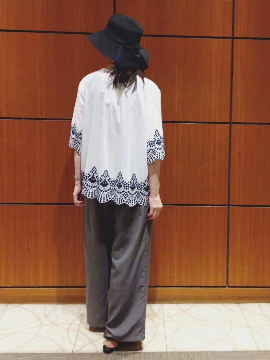 Kさんの「Reflect｜◆【ウエスト総ゴム／脚長効果◎】ドライタッチワイドパンツ」を使ったコーディネート
