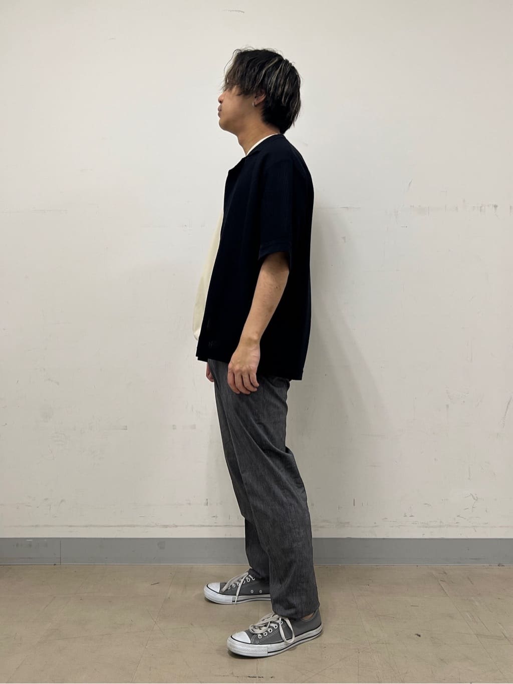 Hiroさんの「TAKEO KIKUCHI｜【抗菌防臭／5サイズ展開】ハイゲージポンチ Tシャツ」を使ったコーディネート