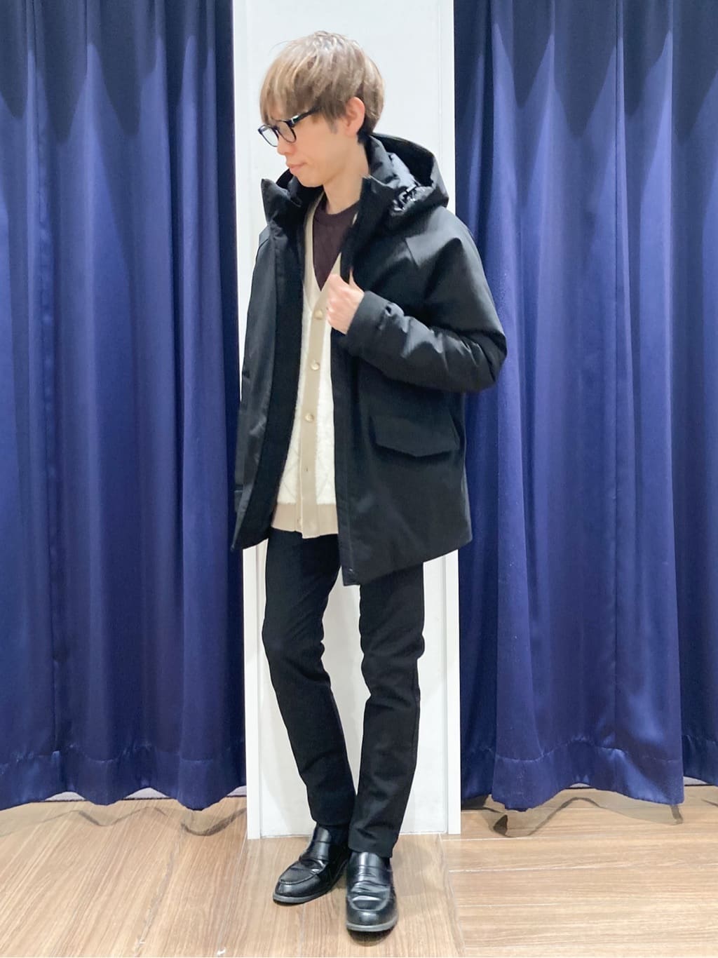 つーじーさんの「THE SHOP TK｜【軽くて、暖かい】SORONA／ソロナ 中綿ブルゾン 防風/軽量/洗濯機OK/フード脱着可」を使ったコーディネート