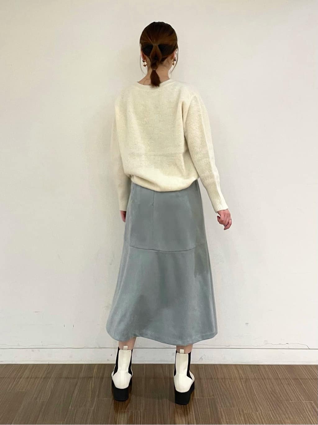 ねねさんの「INDIVI｜◆ランダム淡水パール2連ネックレス」を使ったコーディネート
