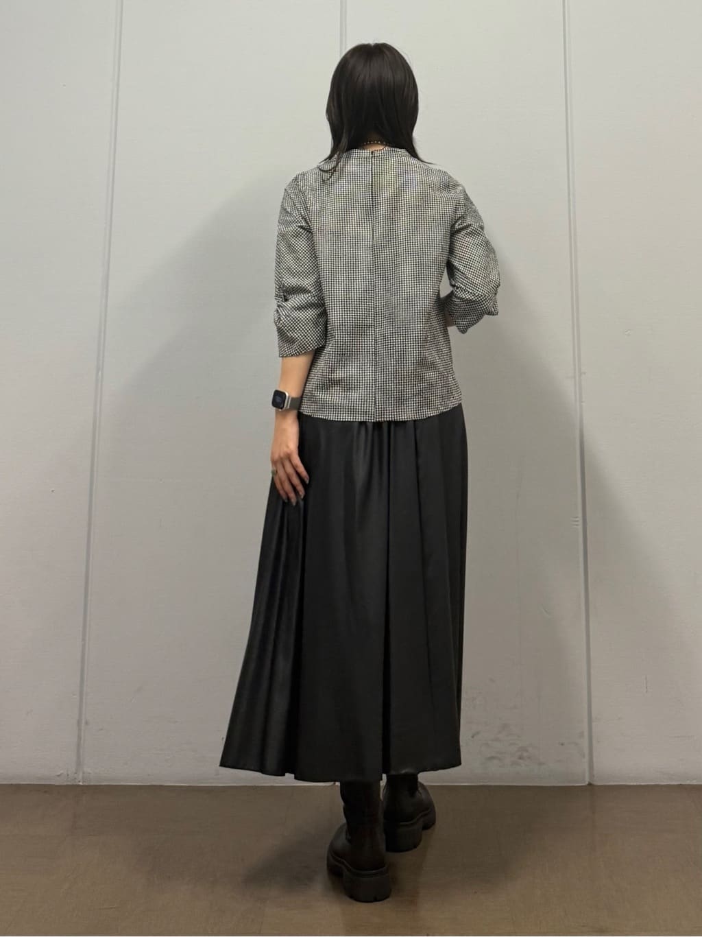 mizukiさんの「INDIVI｜【セットアップ可能】凹凸ストレッチ素材テーラードカラージレジャケット」を使ったコーディネート