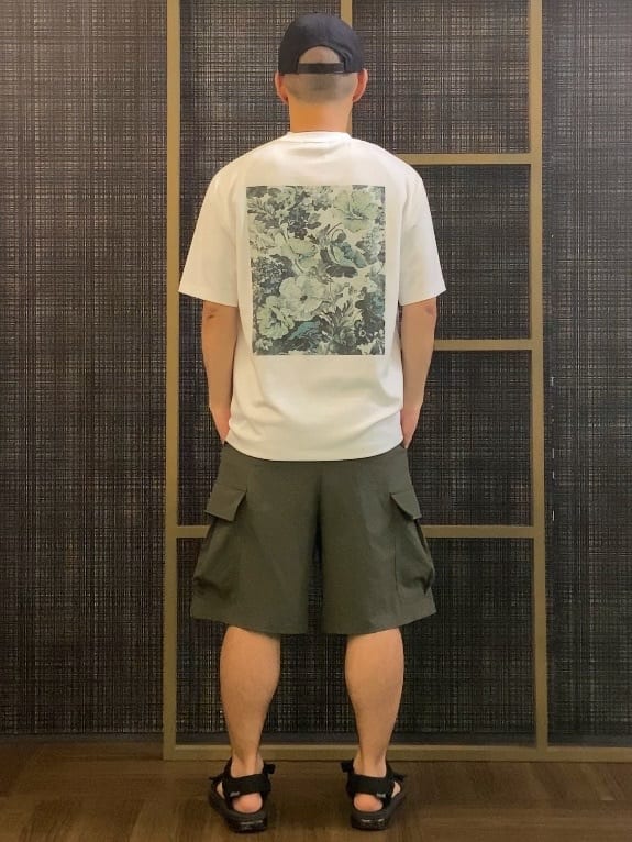くらさんの「THE SHOP TK｜mizugiwa水陸両用カーゴショートパンツ 【接触冷感/UVカット/吸水速乾/洗濯機OK】」を使ったコーディネート