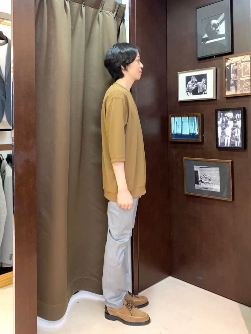 コバヤシさんの「TAKEO KIKUCHI｜【全7サイズ&times;8色展開！】トップマルチヘリンボン パンツ」を使ったコーディネート