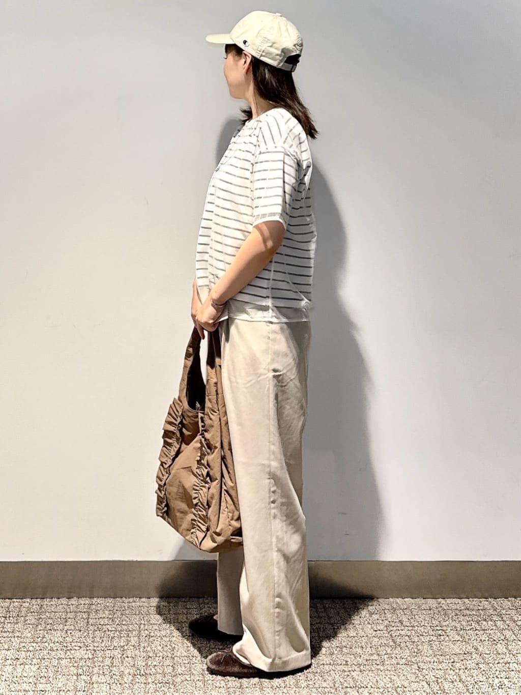 みーさんの「grove｜ラフだけどおしゃれ　チュールレイヤードTシャツ」を使ったコーディネート